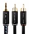 4YP-010B-Tributaries Miniplug to RCA Series 4 Cable 1m (pieza) Negro