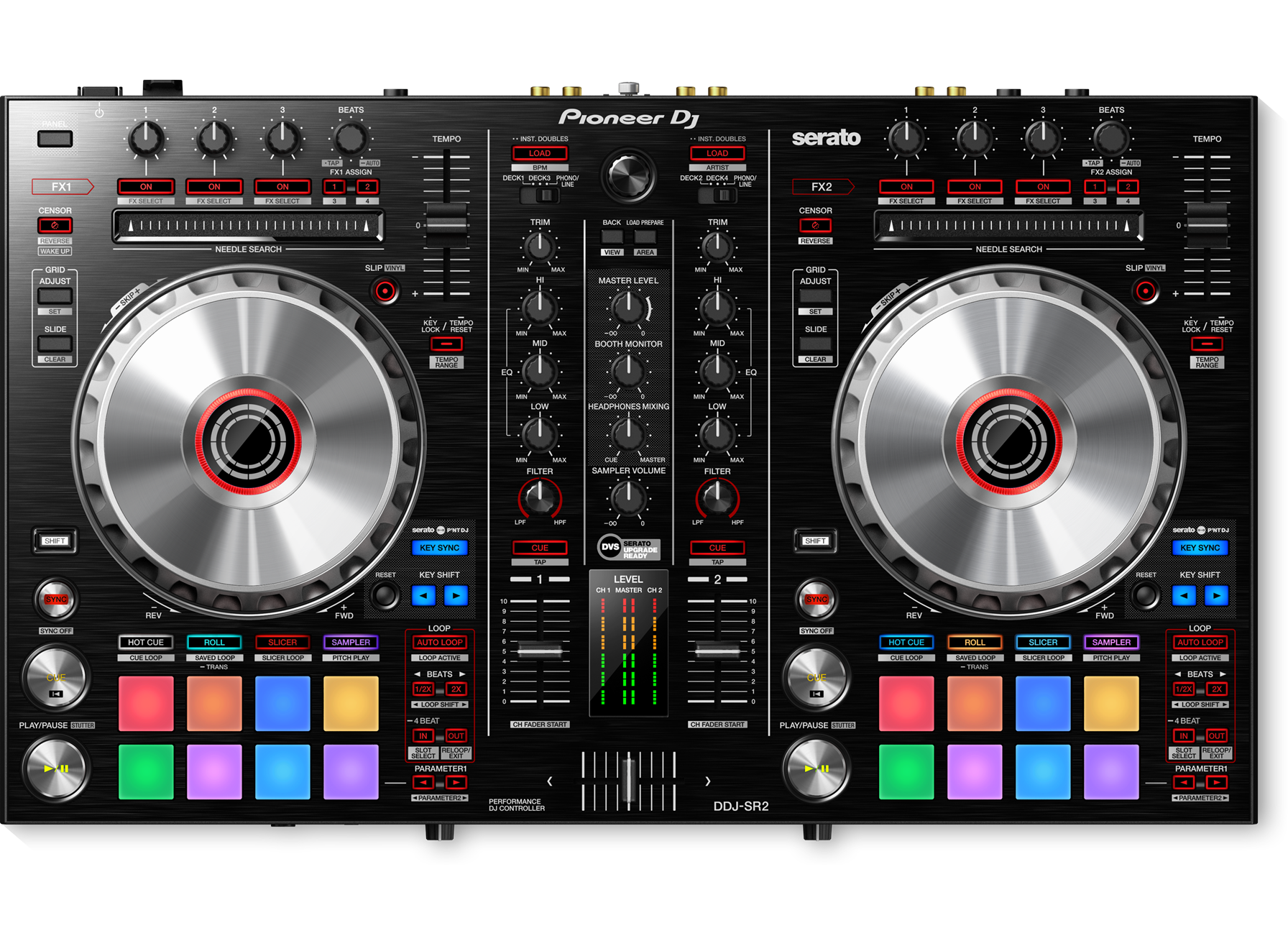 DDJ-SR2-Controlador DJ para performances de 2 canales para Serato DJ Pro
