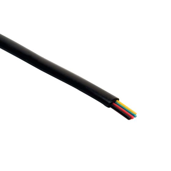 MO4T-305N VTA-Cable telefónico modular, 4 Vías, 28 AWG, color negro