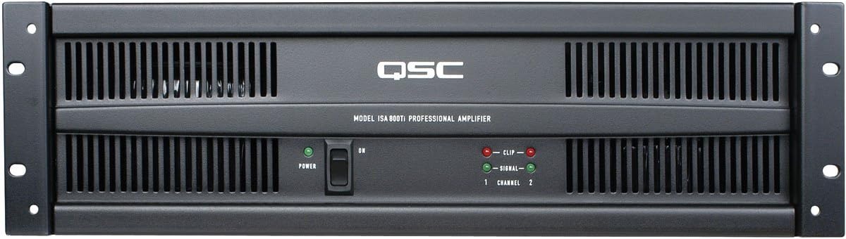 ISA800Ti - 	Amplificador de 2 canales de 450W por canal a 8Ω, 650W por canal a 4Ω, 1200W por canal a 2Ω. 800W a línea de 70V.