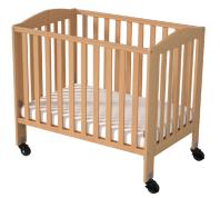 ES6112 Cuna de madera para bebé con diseño plegable