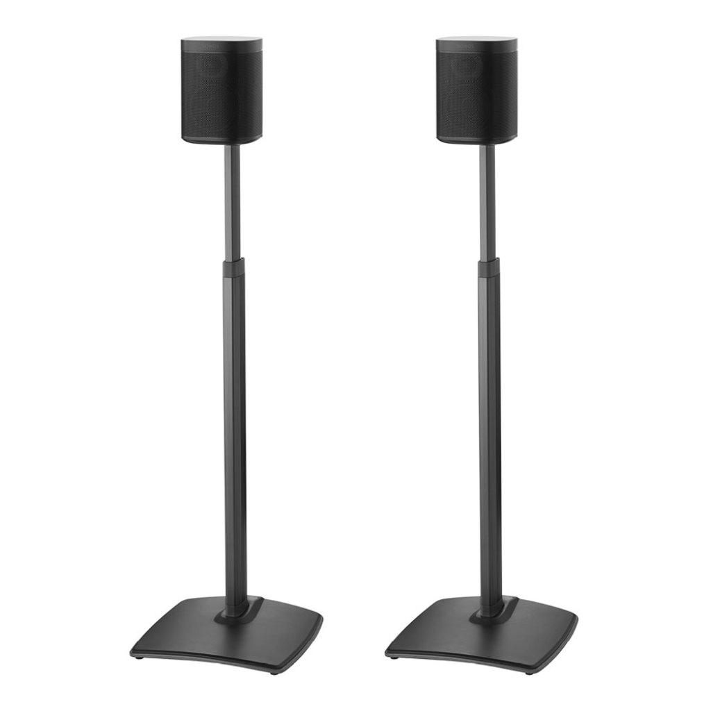 WSSA2- B1 Soportes de altavoces inalámbricos de altura ajustable diseñados para SONOS ONE, Sonos One SL, Play:1 y Play:3 - Par