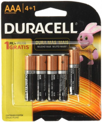 PAQ 5 PILA AAA Duracell Pila Alcalina AAA, 5 Piezas