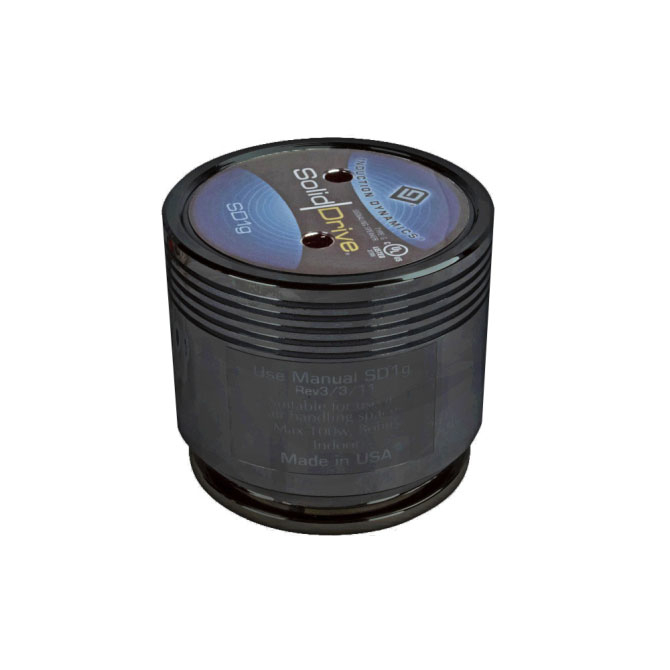 SD-1G-ABG Actuador de montaje en superficie de vidrio SolidDrive SD-1 en vidrio negro anodizado