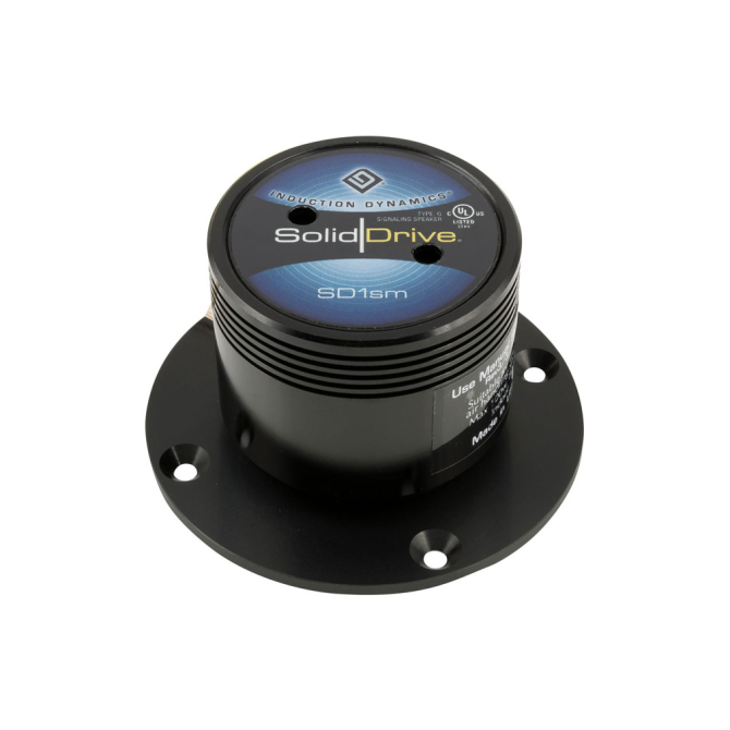 SD-1SM-BK Actuador de montaje en superficie de madera SolidDrive SD-1 en negro anodizado brillante