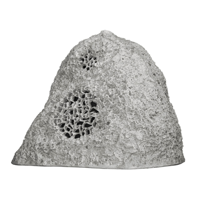 ROCKY JR.-G Rockustics Altavoz tipo roca para exteriores de 2 vías y 6,5" en gris