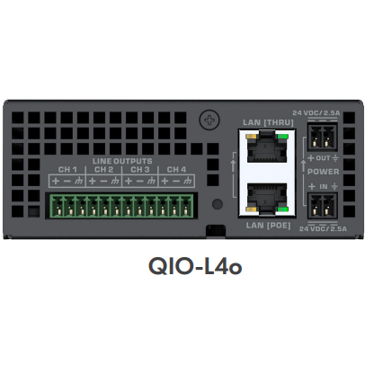 QIO-L4o Serie QIO Extensores de audio en red