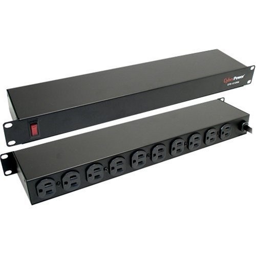 CPS1215RM PDU Básico Para Distribución de Energía, Con 10 Tomas NEMA 5-15R Traseras, 1UR, 15 Amp, 120 Vca