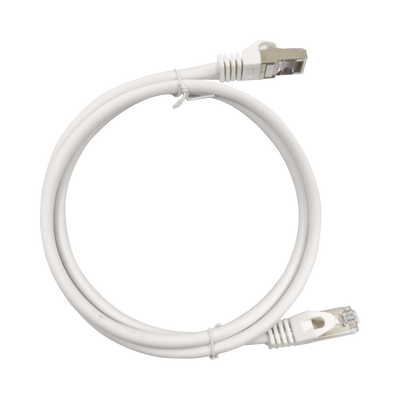LP-STP-6A-300WH Patch Cord Cat6A 10G blindado 3.0M ( 9.84 ft ) BLANCO