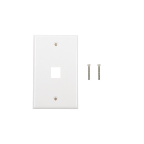 LP-FP-16 Placa de pared de 1 puerto, Keystone, Color Blanco