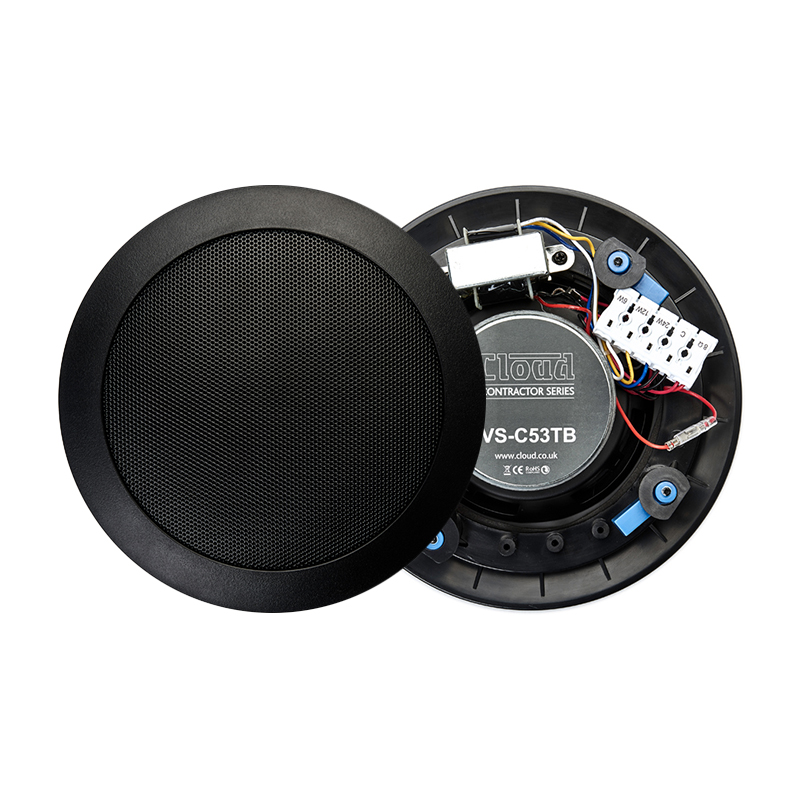 CVS-C53TB Altavoz de techo de 5¼”, coaxial de 2 vías con respaldo abierto de 8 ohmios