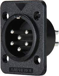 AP-6-22 Conector Amfenol® de montaje en cable de 6 conductores (macho)