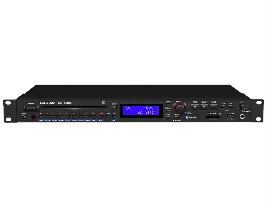 CD-400U REPRODUCTOR DE CD, SD, USB, CON BLUETOOTH Y SINTONIZADOR FM/AM