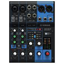 MG06XU Mesa de mezclas de 6 canales: máximo 2 entradas de micro/6 de línea (2 mono + 2 estéreo); 1 bus estéreo.