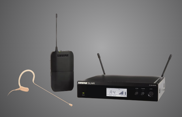 BLX14R/MX53 Sistema Inalámbrico de Presentador Montable en Rack con Micrófono Auricular