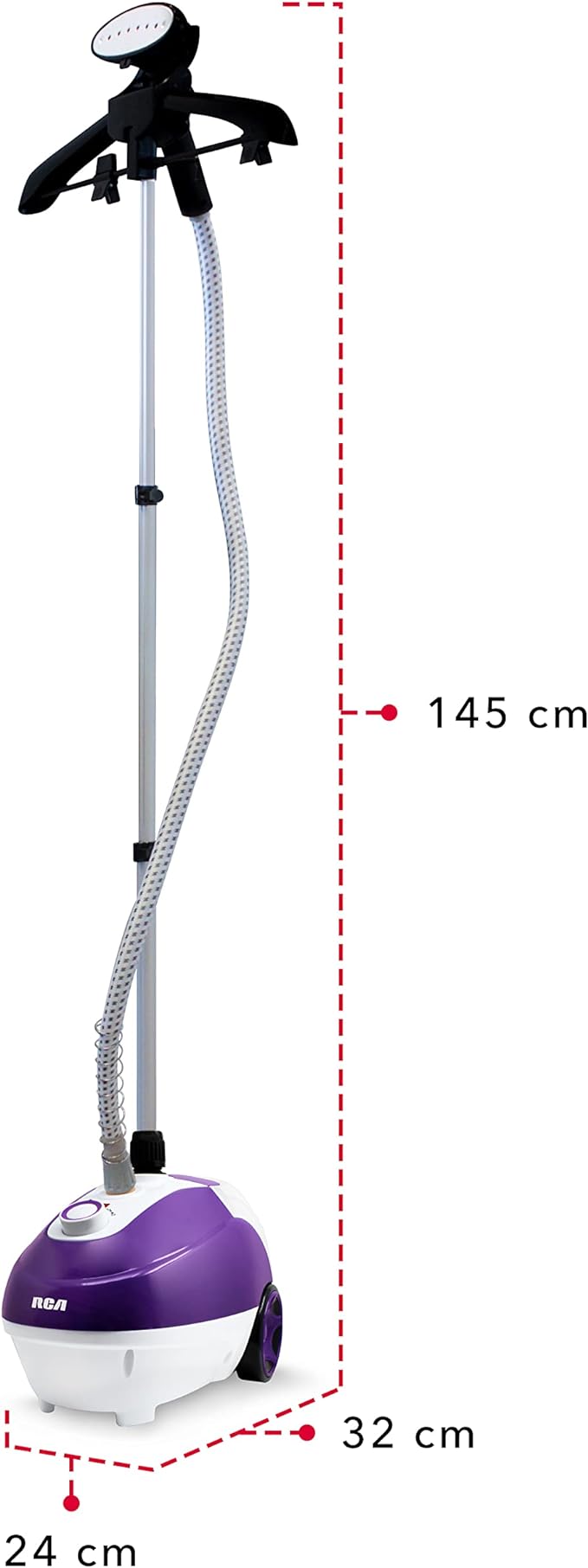 Plancha Vertical De Vapor Con Pedestal Rca RC-928 Color Morado