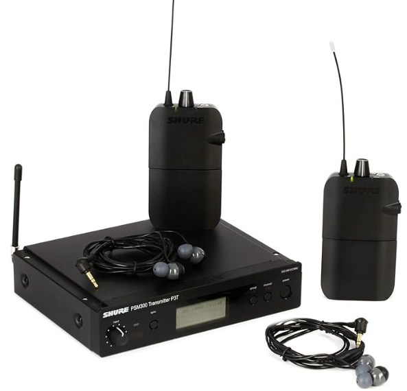 P3TR112TW Sistema de monitoreo personal inalámbrico intrauditivo con auriculares SE112