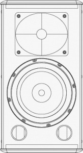 PROGRAMME-X108/W Altavoz 1 pasivo de 8,0 ″