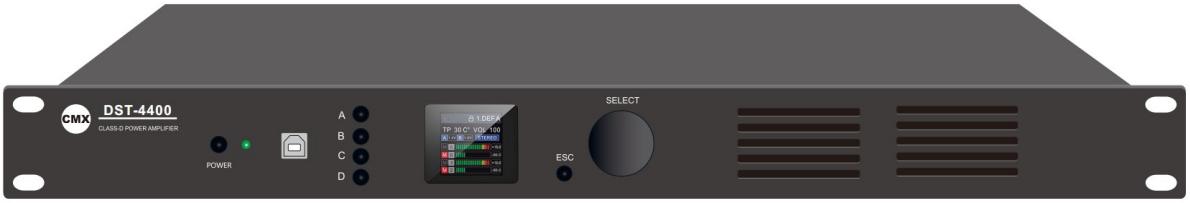 DST-4400 Power Amplifier with DSP  Processor,RMS 4 x 400W 8ohm
