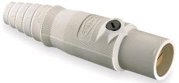 HBL400MW 400A Male Plug, White