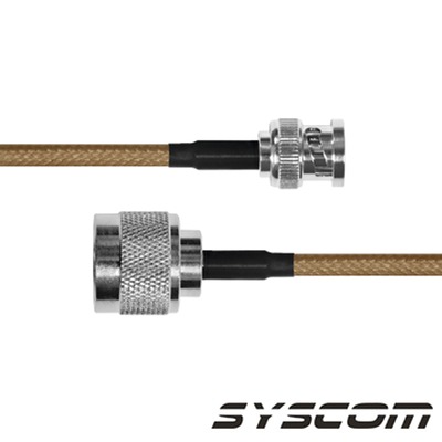SBNC142KN60 Jumper con Cable LP142 de 60 cm, con Conectores BNC Macho a N Macho.