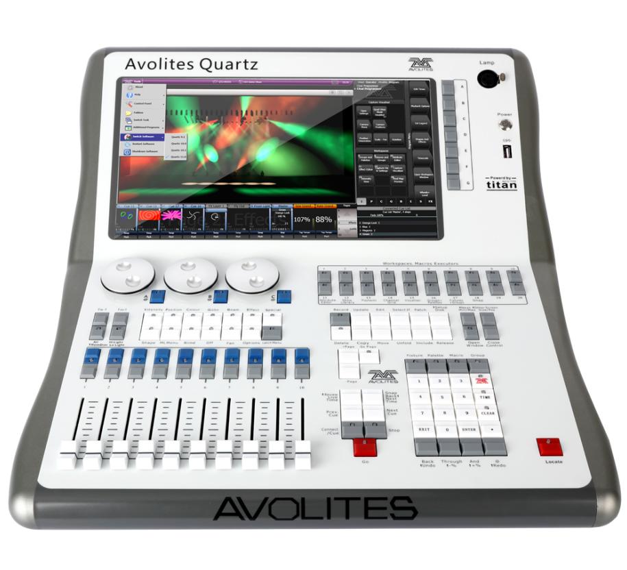 AVO-QUARTZ Avolites  Quartz  DMX Console  Leve  l: V16.0  or  V11.4/V11.3/V11.1/V9.1  software  (I5CPU+4GRam+120G  SSD)