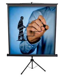 ART-LIGTH ART-TSB069069 Pantalla portatil de Tripie 1:1, 69" x 69", Artlight. 