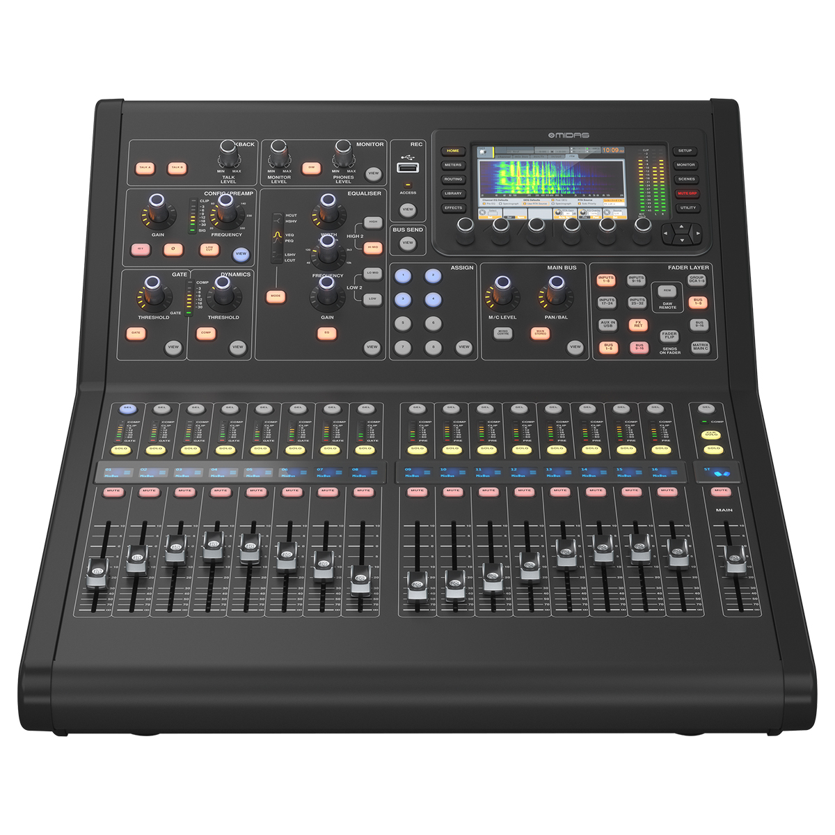M32R LIVE Midas Digital Console for Live and Studio with 40 Input Channels, 16 Midas PRO Microphone Preamplifiers and 25 Mix Buses and Live Multitrack