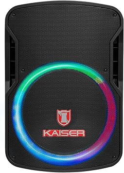 MSA-7515MX Bocina Amplificada Inalámbrica con Micrófono 15" Pulgadas 15.000 W PMPO con Bluetooth, Micrófono y Luz Multicolor