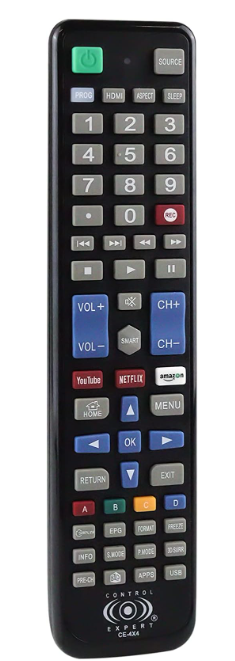 CE-4x4 Control Remoto Universal, Smart TV, con botón de Netflix y 3D