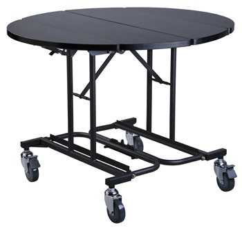 BTR008BKS98 Smart Buffet, 42.25pulgadas Oval Royal Collapsible Room Service Trolly - Black