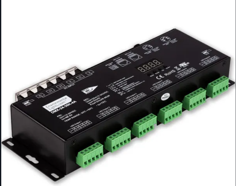 DMX-24-30K-4A  StudioPro 24 Channel DMX Digital Decoder -  4A per Channel