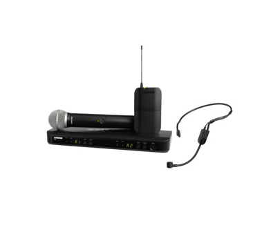 SHURE BLX1288/P31-J11 Sistema inalambrico doble con microfono de mano y diadema