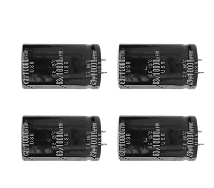 Eacamydvzp38gm7 10000uF 63V, Voltaje Estable, Capacidad Suficiente Condensador Electrolítico de Audio para Amplificador, Larga Vida útil con Resistencia a Altas Temperaturas y Humedad. 4PZAS