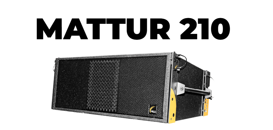 MATTUR 210 Bafle Activo Melo para Arreglo Lineal Mattur210 Color Negro