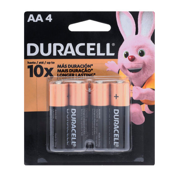  Mn 1500b4 PILAS ALCALINAS AA DURACELL 4 PIEZAS