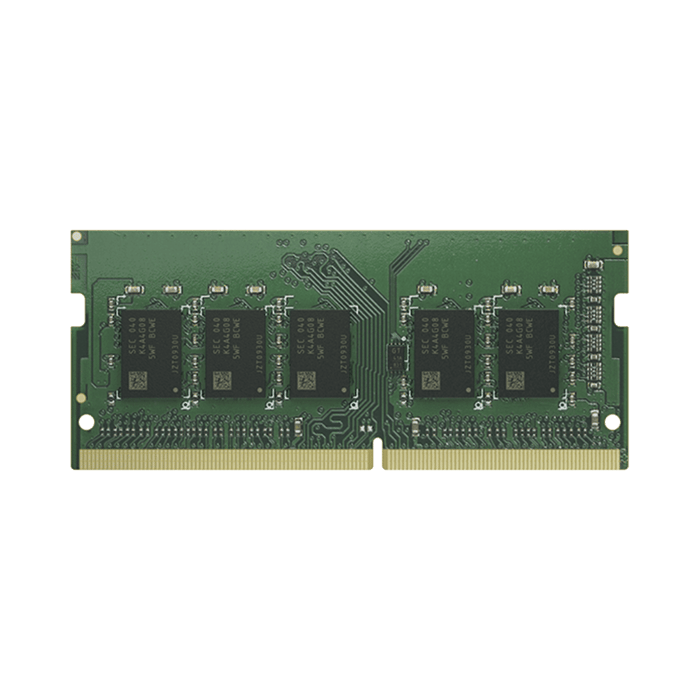 D4NESO-2666-4G  Módulo de Memoria DDR4 ECC Unbuffered SODIMM | 16GB | 2666 MHz | Compatible con Series FS, 21, 20, 19, 18 y 17 de Synology.