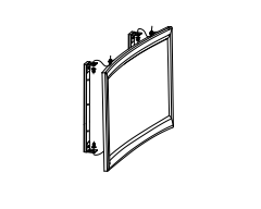 CF21176.09CW curved frame viewing area: 4 x 2m (157.5 pulgadas x 78.75 pulgadas) 46 degree curve cw material