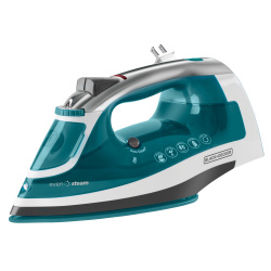 ICR1924 Black & Decker Plancha a Vapor, 1200W, Azul/Blanco