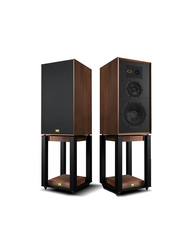 WH-A03405-00A super linton walnut veneer Conductor de bajo: 8pulgadas (200mm) Cono de Kevlar tejido negro Conductor de gama media: 5 pulgadas(135mm) cono de kevlar tejido negro Gris conductor : 1pulgadas(25mm) Cúpula suave