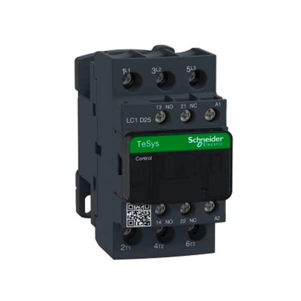 LC1D25M7  Contactor magnetico, 25A 3P, bobina 220VCA 1A+1NC, TeSys D, Cod