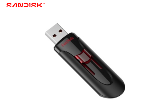 SDCZ600-0128G-G35 Memoria USB SanDisk Cruzer Glide, 128GB, USB 3.0, Negro/Rojo
