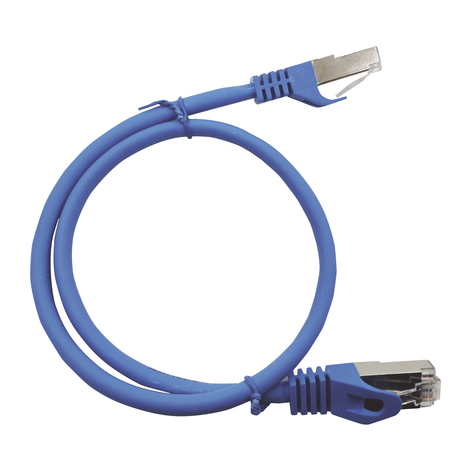 LP-STP-6A-200BU Patch Cord Cat6A 10G blindado 2M ( 6.25 ft ) AZUL